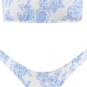 Triangl Swimwear Blue and White Bikini